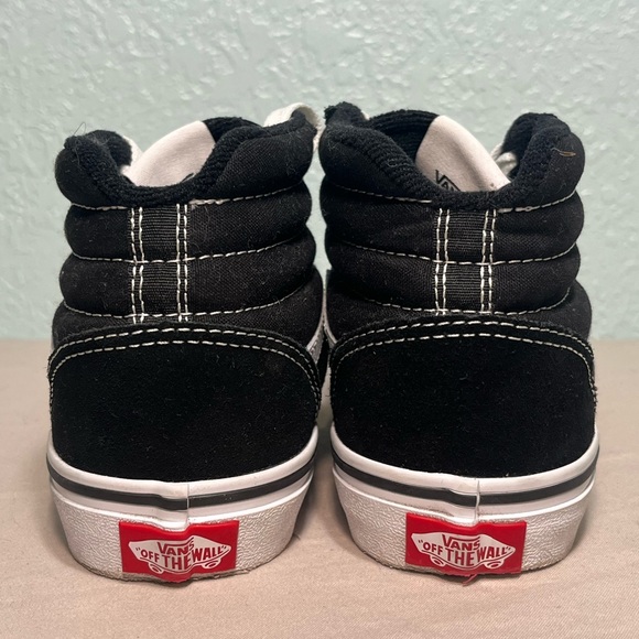 VANS Sk8-Hi Sneakers GUC Black & White Kids Size 3/Women’s Size 4.5 - Picture 5 of 15